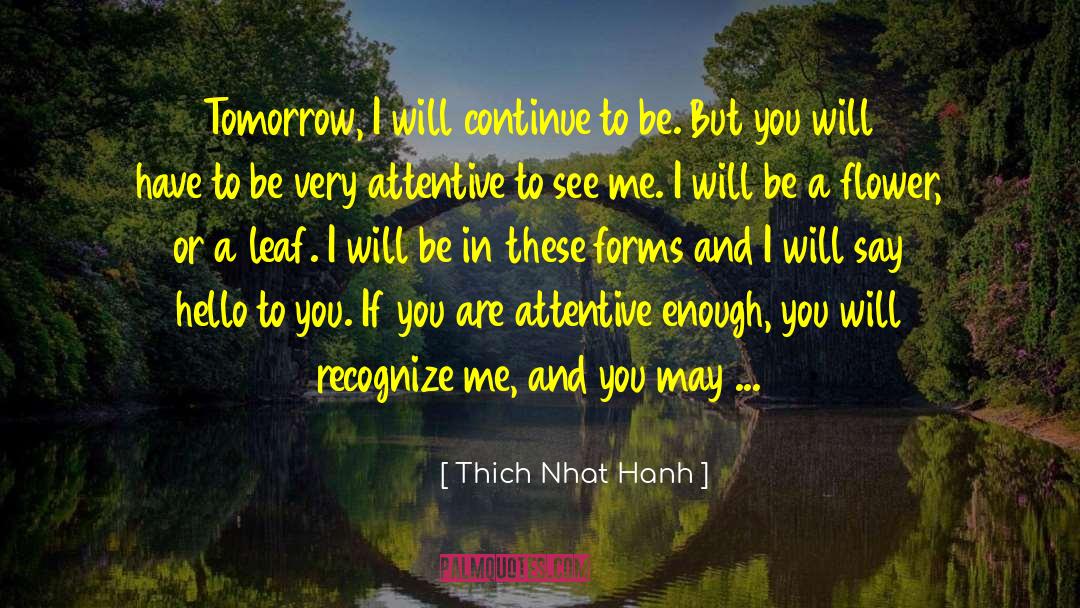 Tomorrow Will Be Better quotes by Thich Nhat Hanh