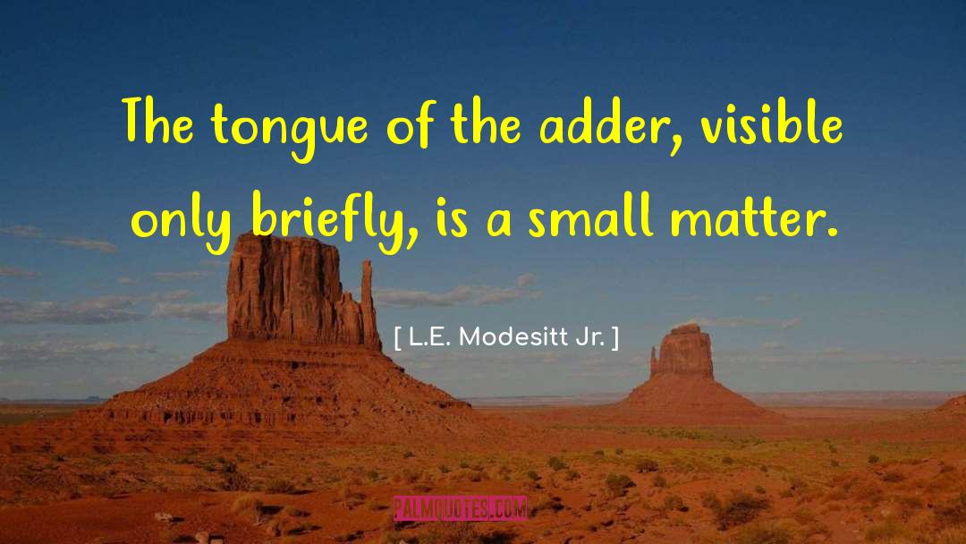 Tongue Twisters quotes by L.E. Modesitt Jr.