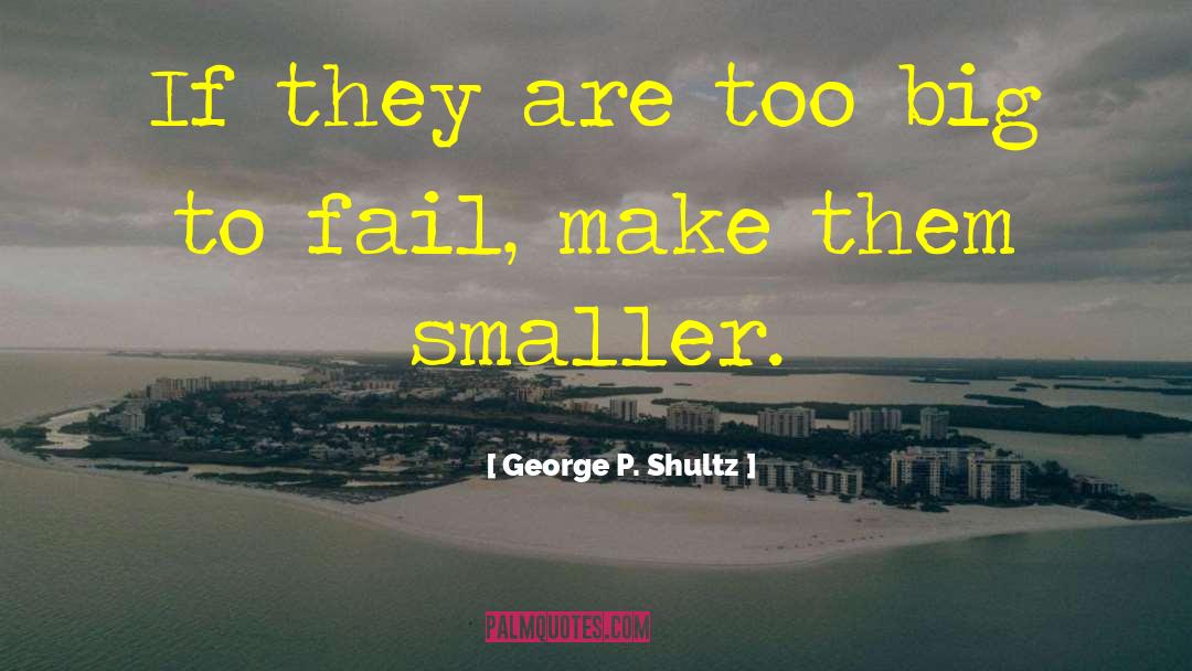Too Big To Fail Sorkin quotes by George P. Shultz