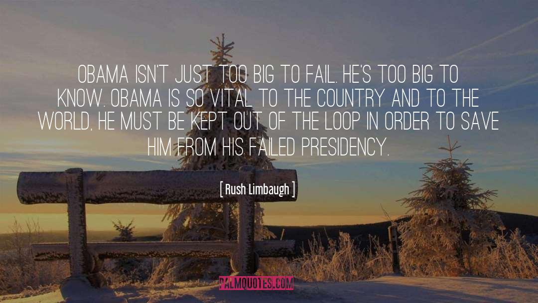 Too Big To Fail Sorkin quotes by Rush Limbaugh
