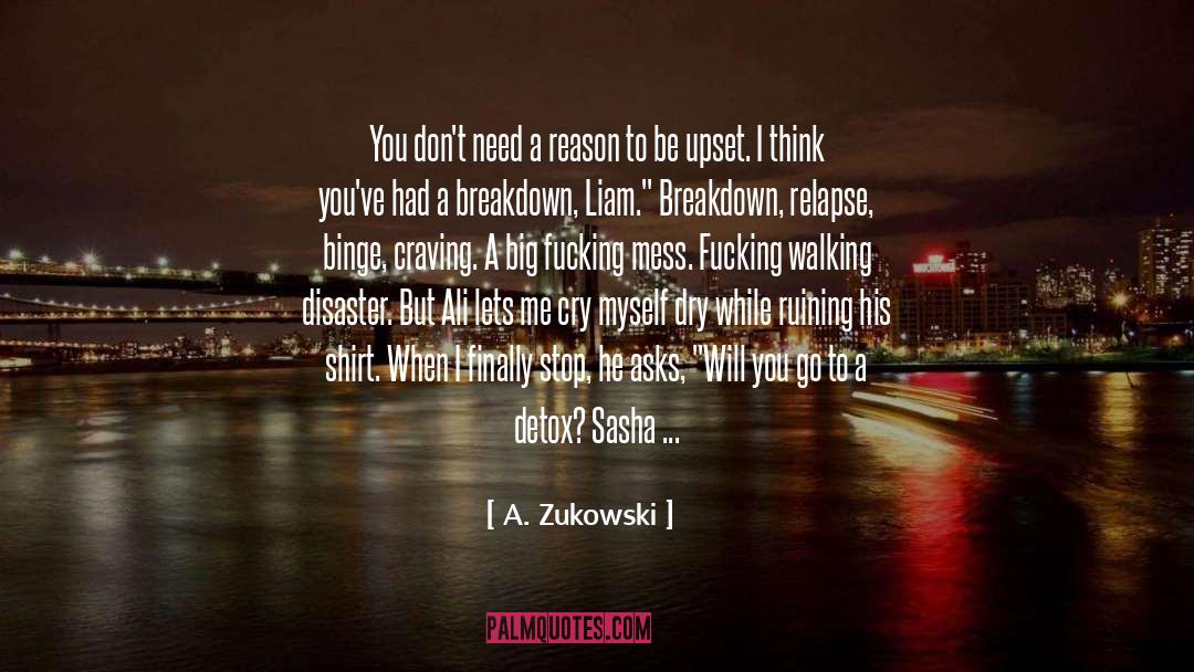Too Close For Comfort quotes by A. Zukowski