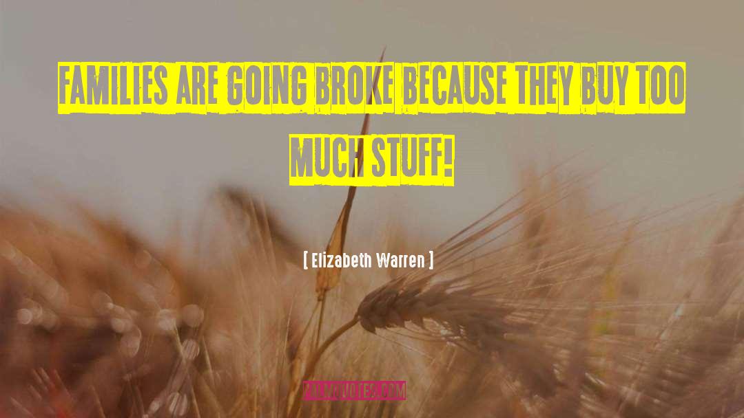 Too Much Stuff quotes by Elizabeth Warren