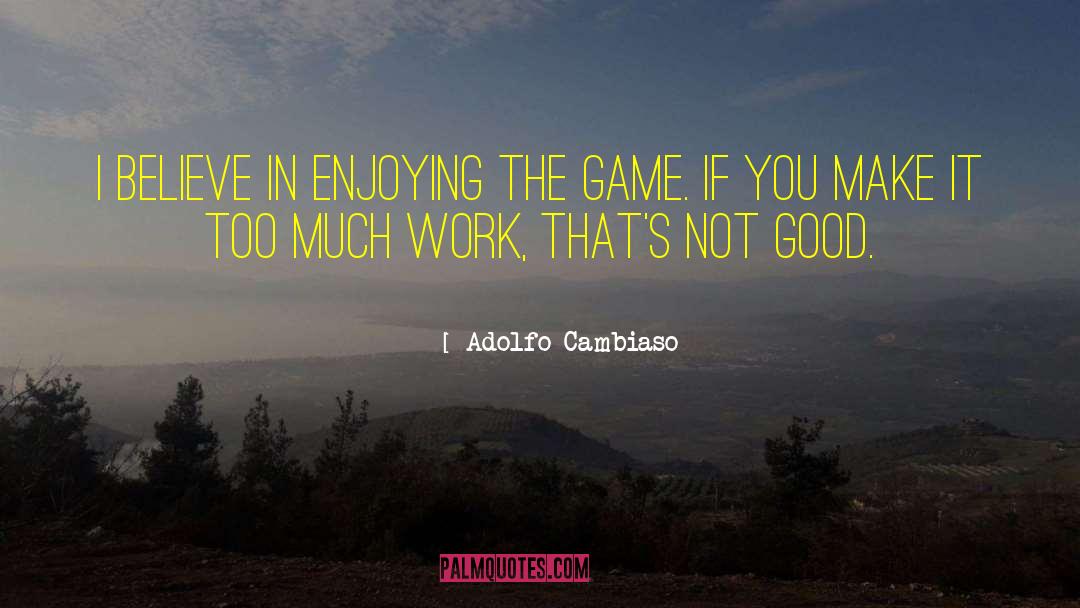 Too Much Work quotes by Adolfo Cambiaso