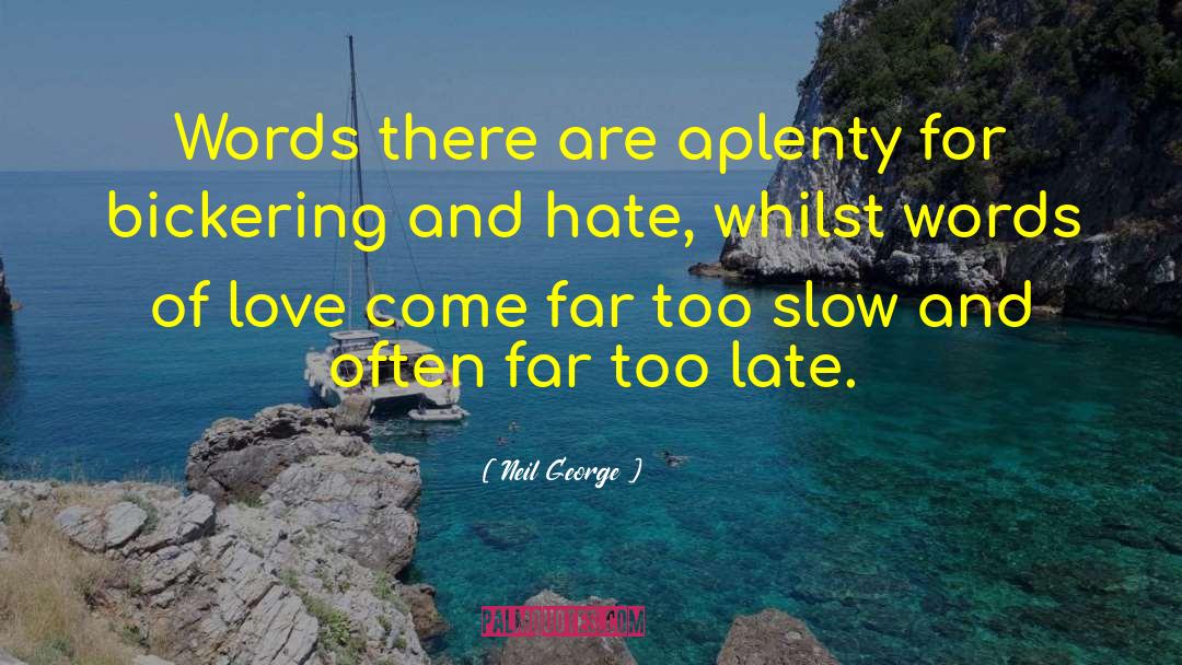 Too Slow quotes by Neil George