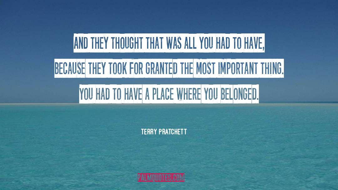 Took For Granted quotes by Terry Pratchett