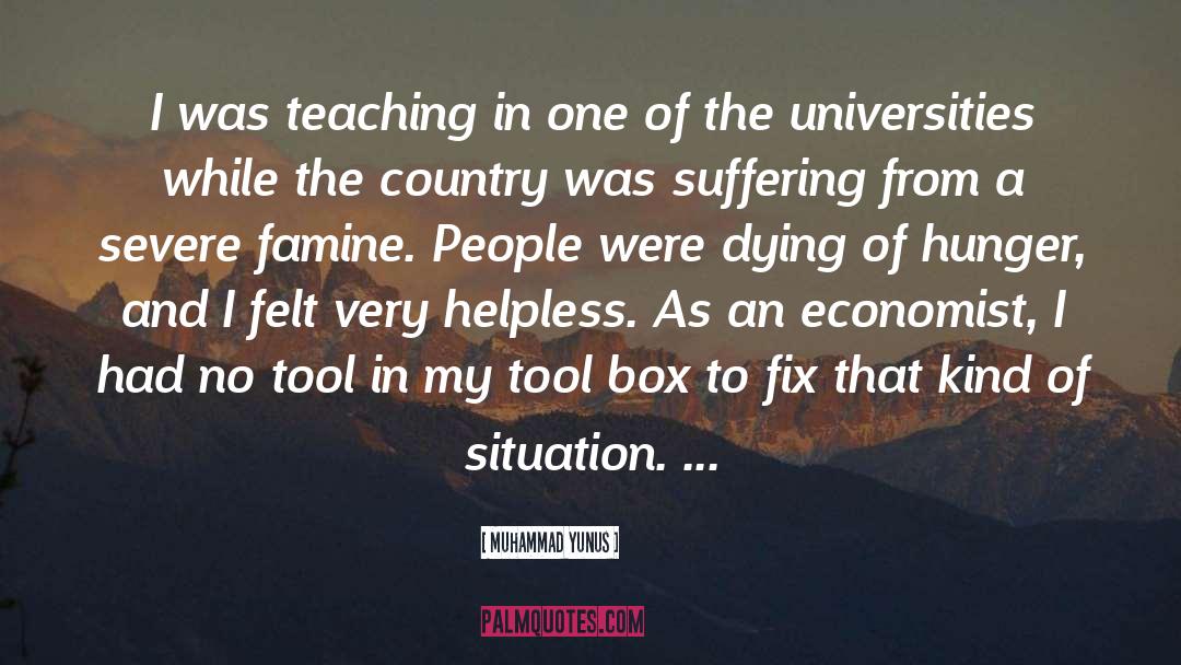 Tool Boxes quotes by Muhammad Yunus