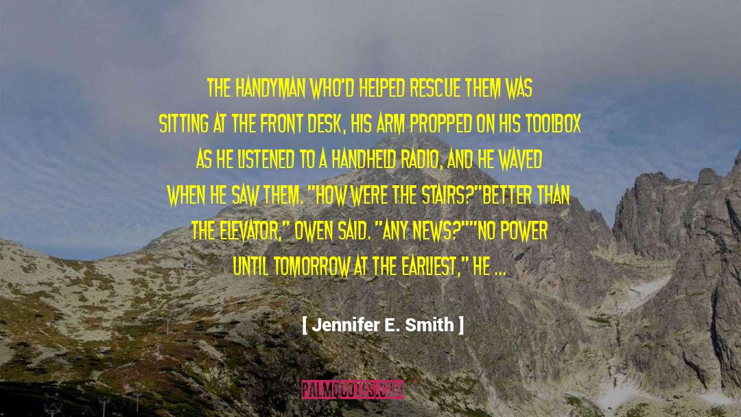 Toolbox quotes by Jennifer E. Smith