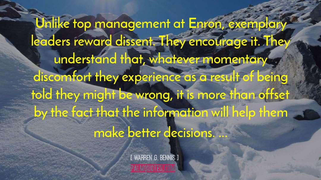 Top Management quotes by Warren G. Bennis