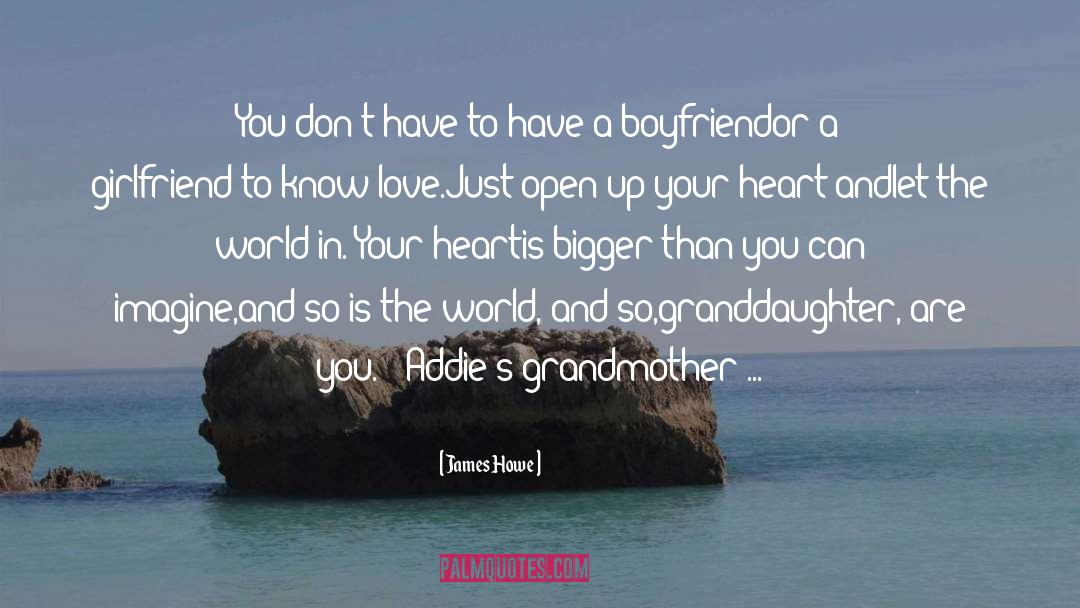Topson Girlfriend quotes by James Howe
