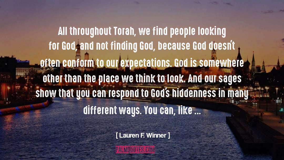 Torah quotes by Lauren F. Winner