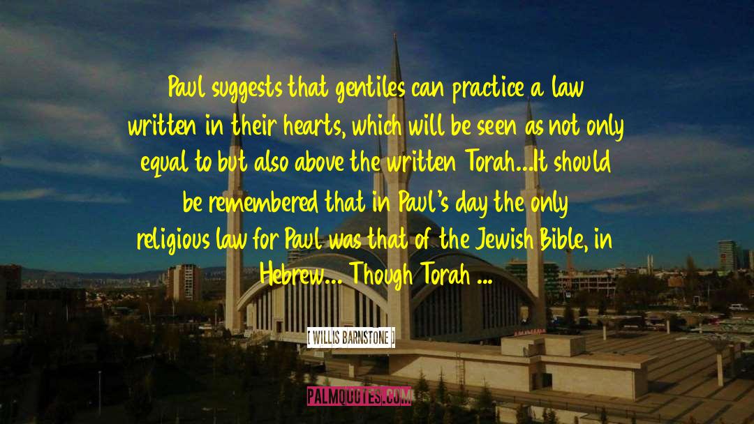 Torah quotes by Willis Barnstone