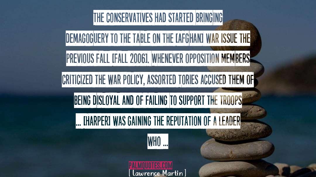 Tories quotes by Lawrence Martin