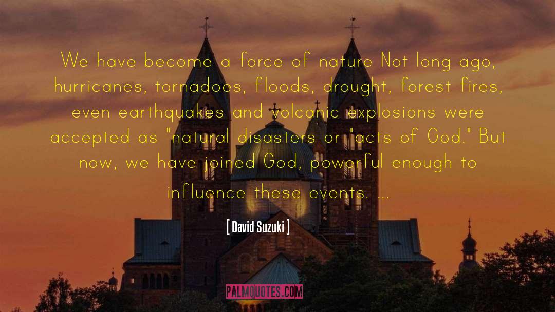 Tornadoes quotes by David Suzuki