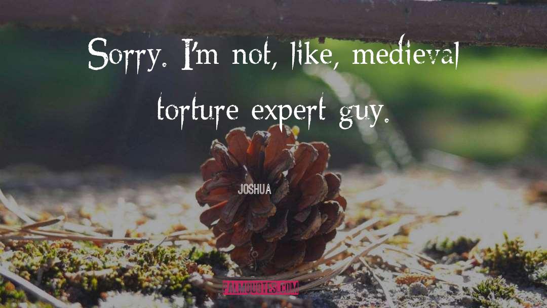 Torture quotes by Joshua