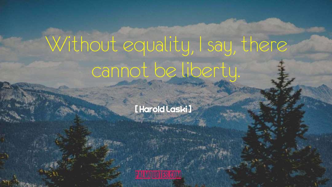 Total Equality quotes by Harold Laski