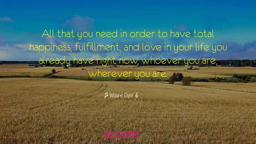 Total Happiness quotes by Wayne Dyer
