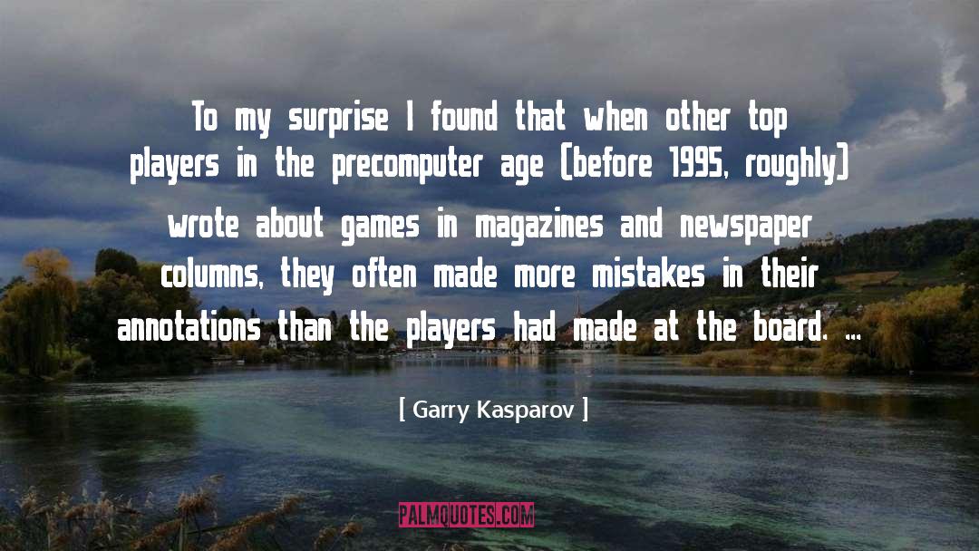 Totaling Columns quotes by Garry Kasparov