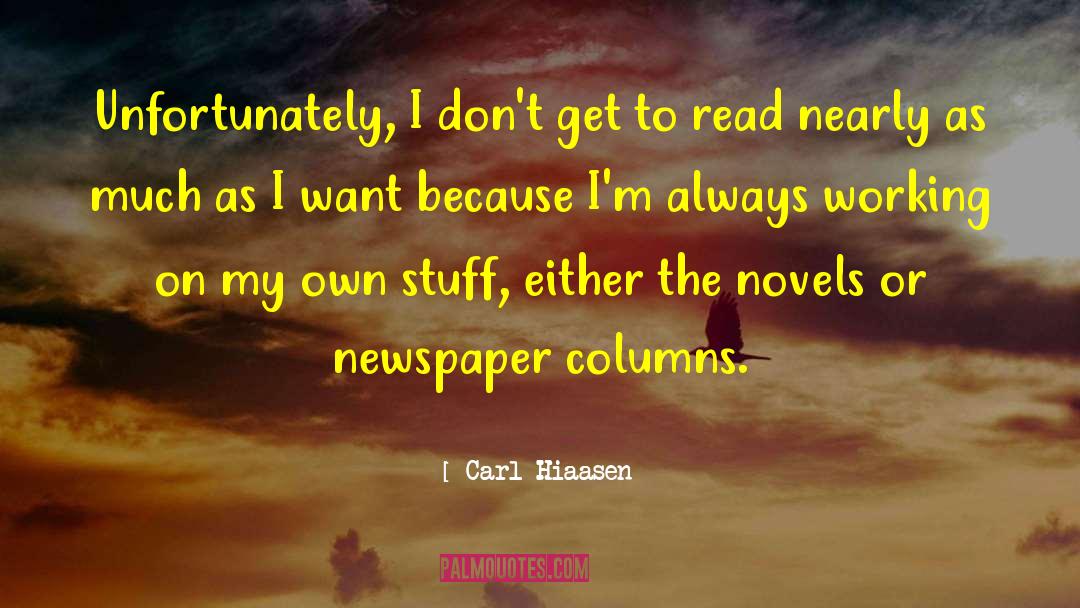 Totaling Columns quotes by Carl Hiaasen