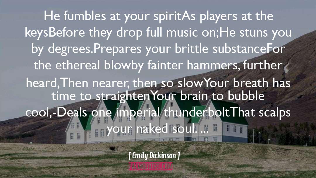 Touch The Soul quotes by Emily Dickinson