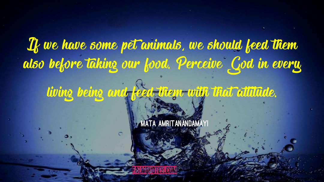 Toucher Pet quotes by Mata Amritanandamayi