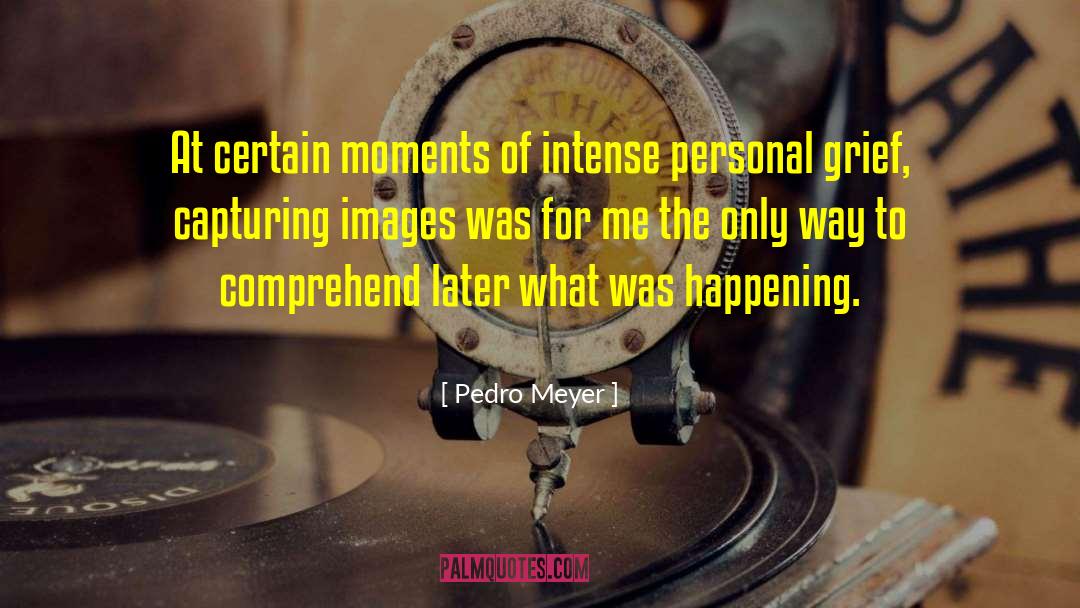 Touching Moments quotes by Pedro Meyer