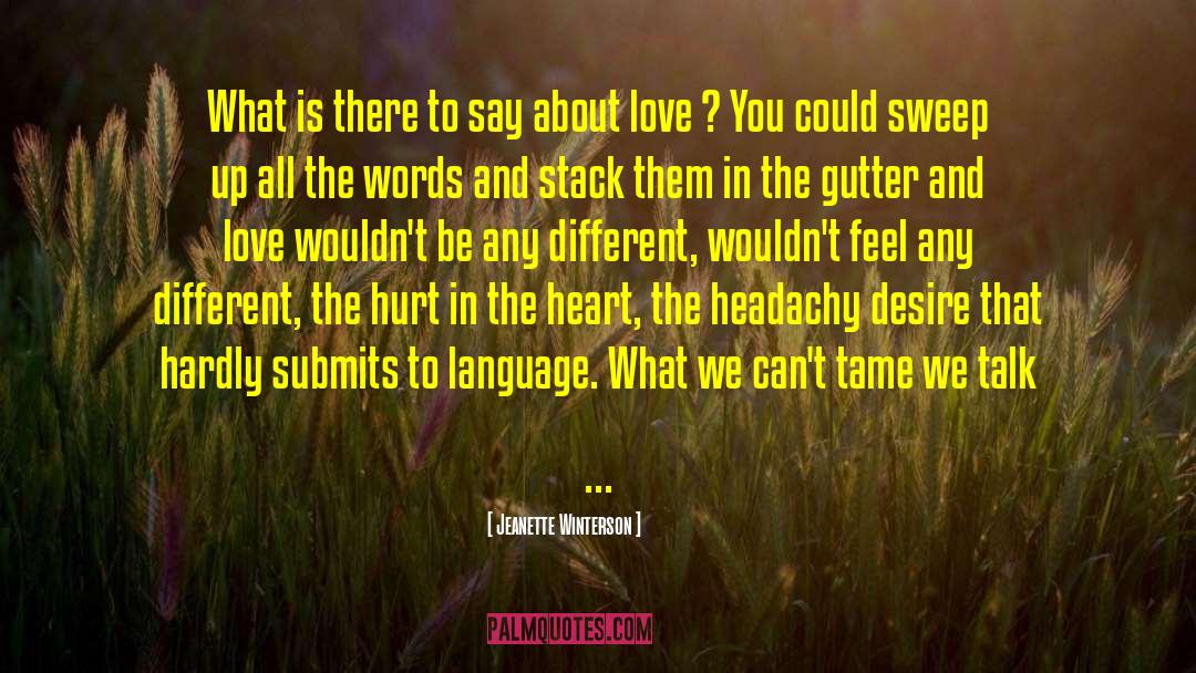 Touching The Heart quotes by Jeanette Winterson
