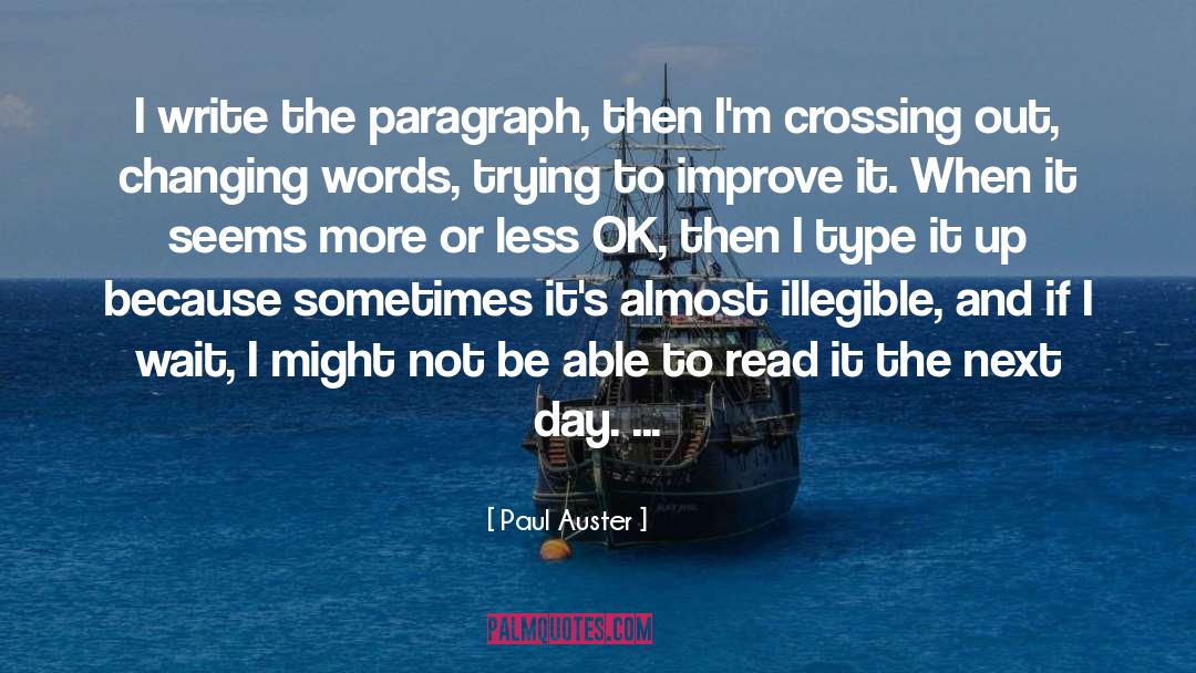 Tough Day quotes by Paul Auster