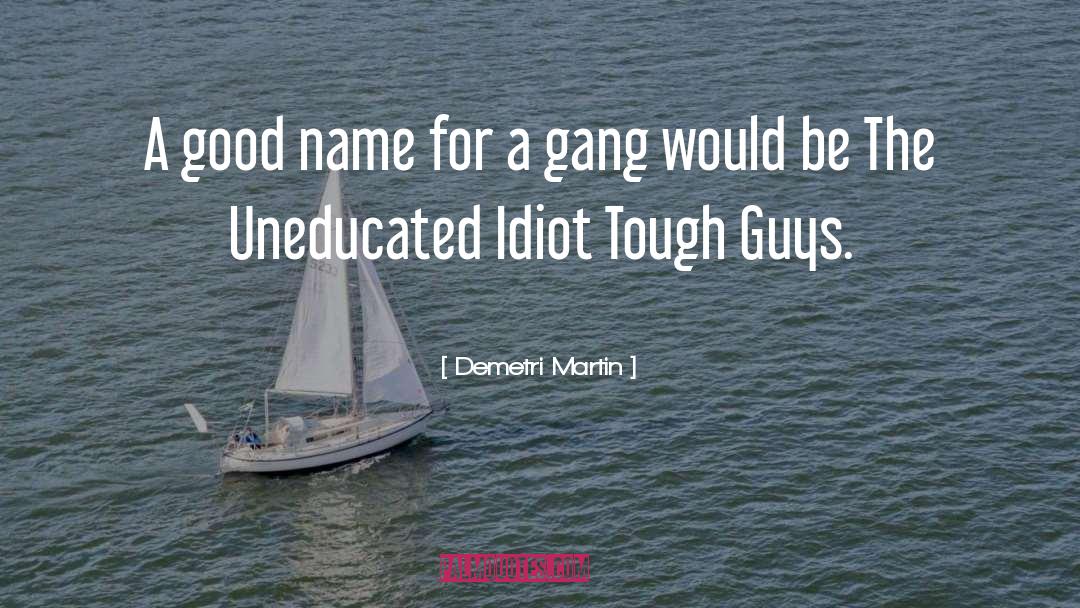 Tough Guys quotes by Demetri Martin