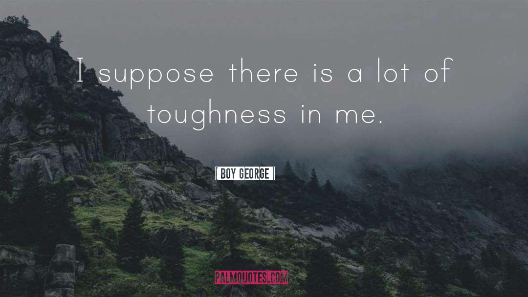 Toughness quotes by Boy George