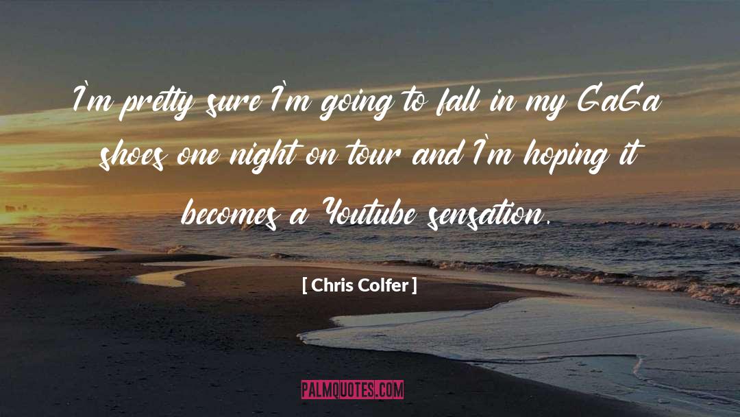 Tour quotes by Chris Colfer