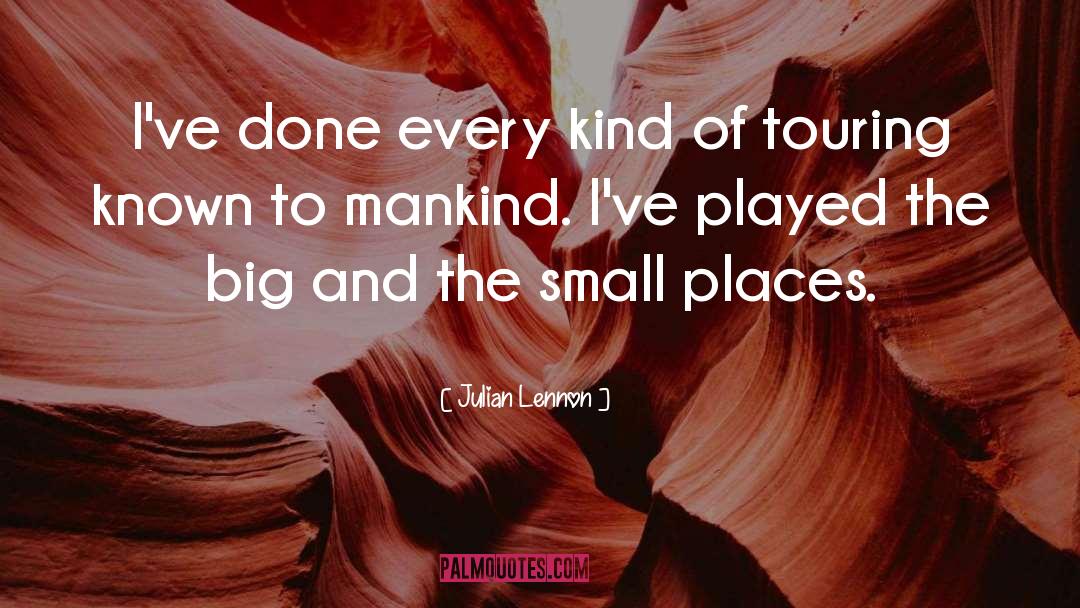 Touring quotes by Julian Lennon