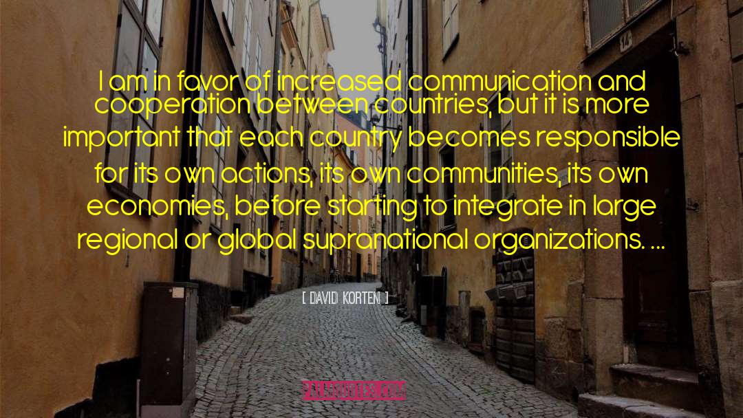 Tourism And Economy quotes by David Korten