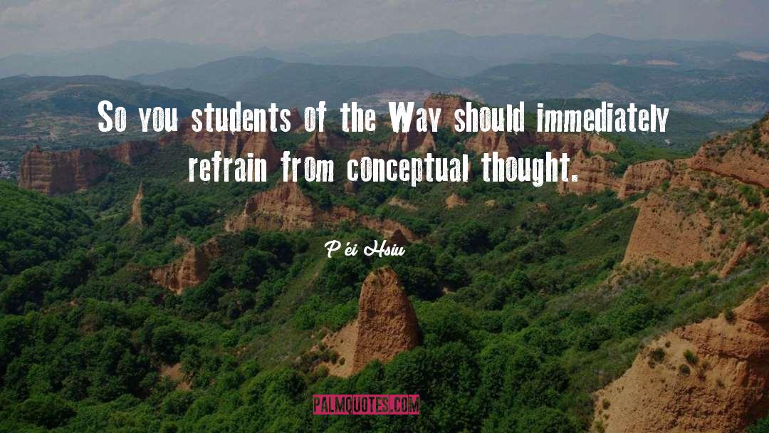 Tourism Students quotes by P'ei Hsiu