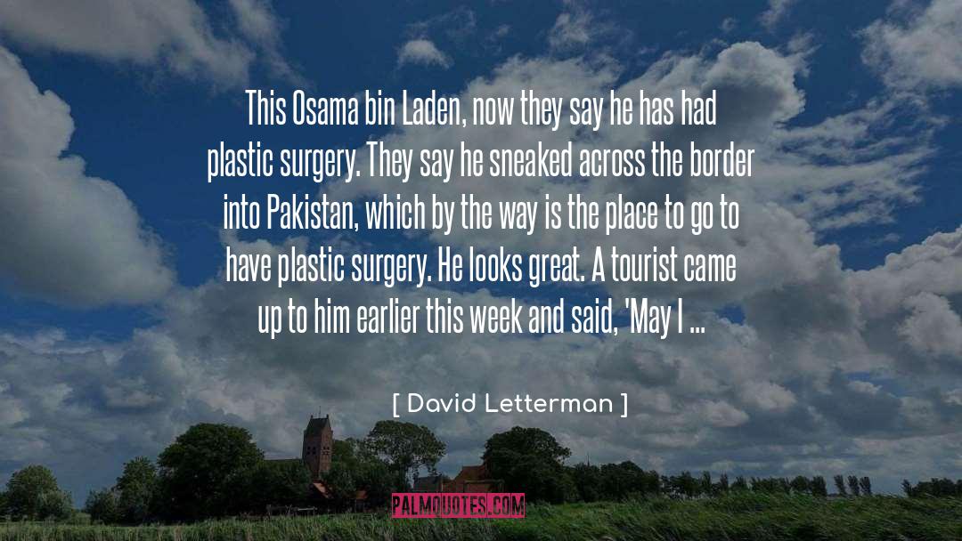 Tourist quotes by David Letterman