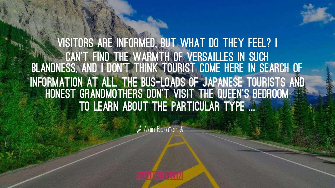 Tourist quotes by Alain Baraton