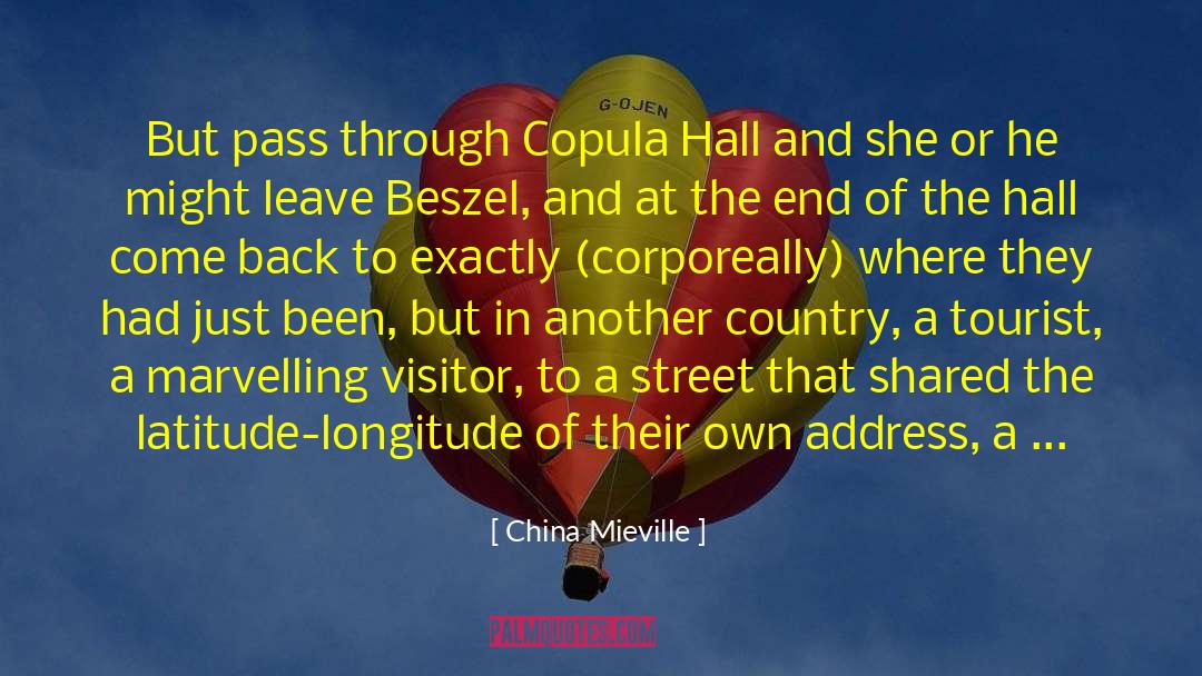 Tourist quotes by China Mieville