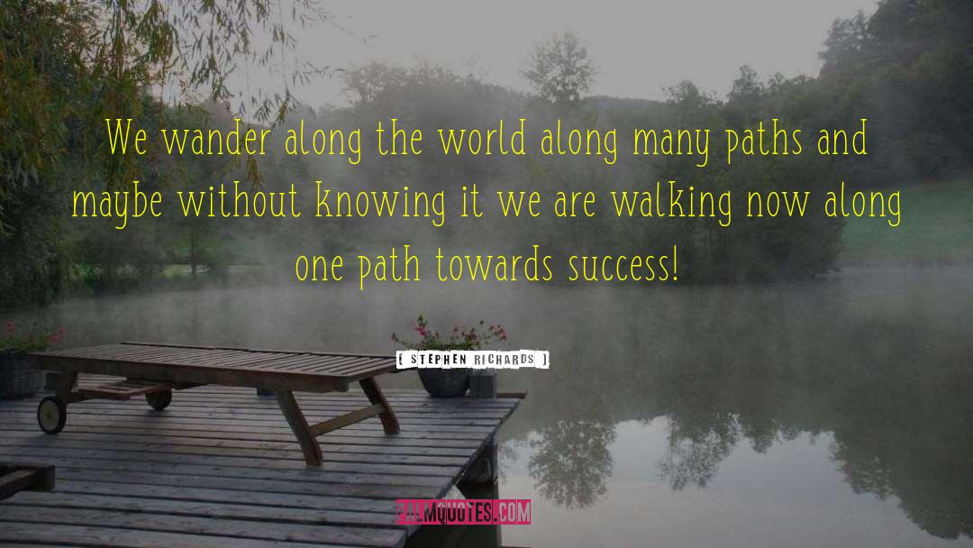 Towards Success quotes by Stephen Richards