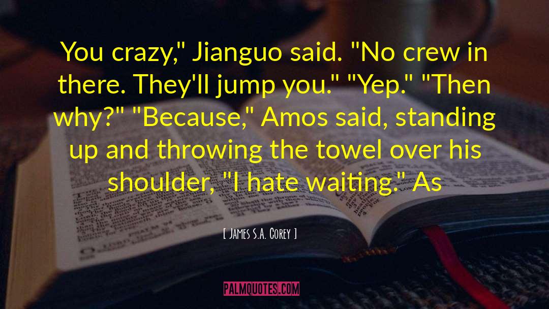 Towel quotes by James S.A. Corey