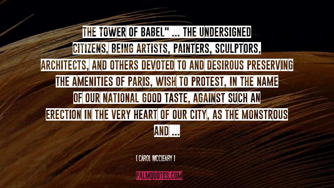 Tower Of Babel quotes by Carol McCleary