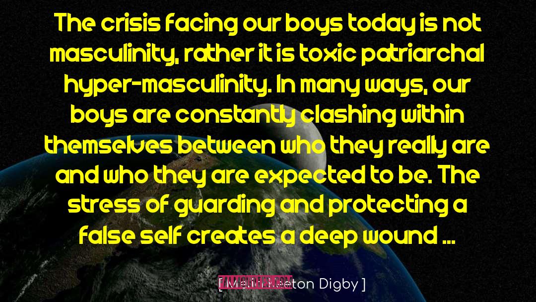 Toxic Masculinities quotes by Melia Keeton Digby