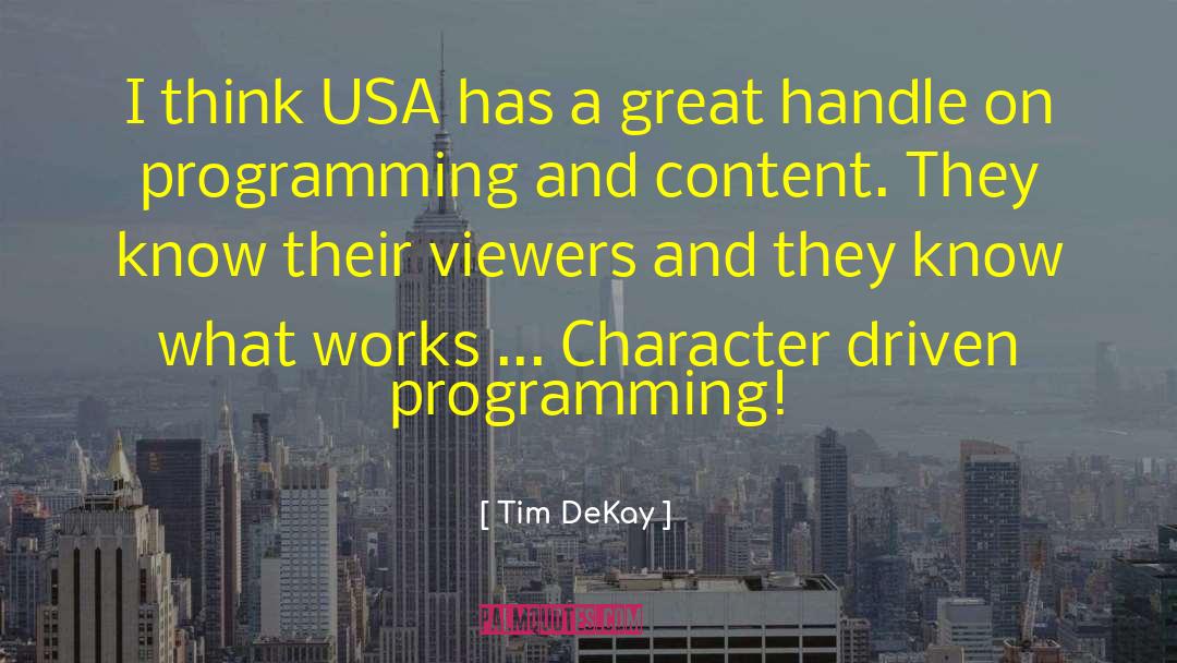Toxicon Usa quotes by Tim DeKay