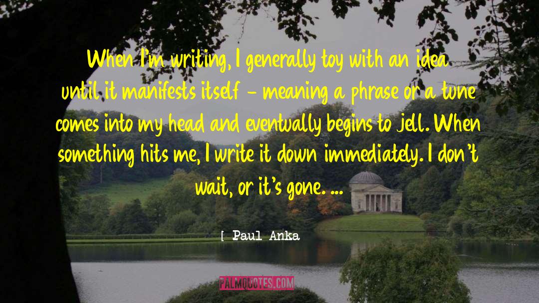 Toy Guns quotes by Paul Anka