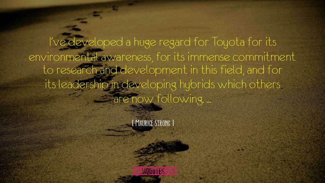 Toyota quotes by Maurice Strong