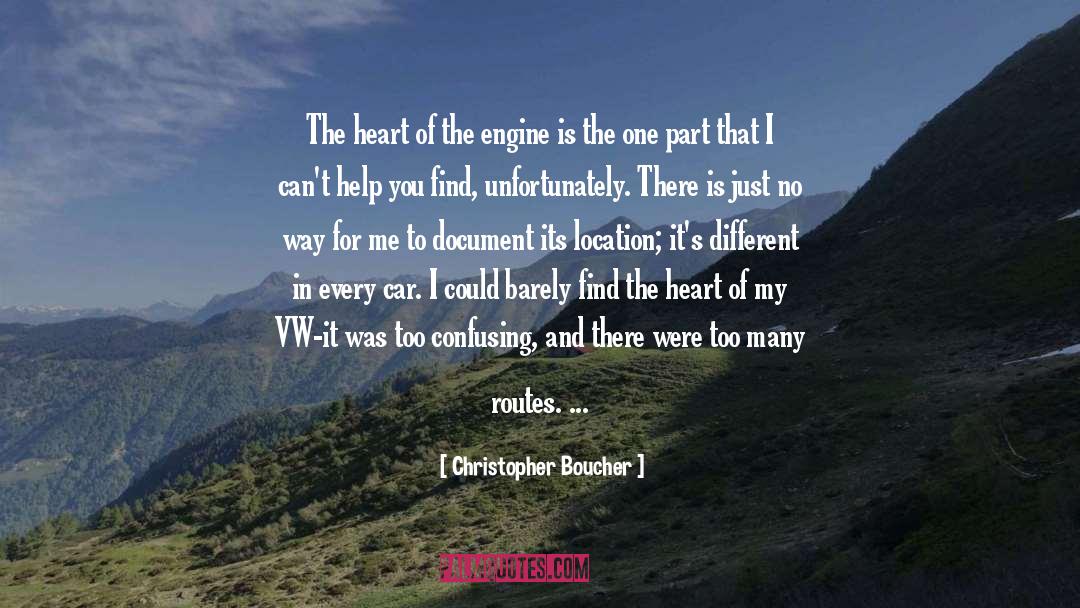 Tr6 Engine quotes by Christopher Boucher