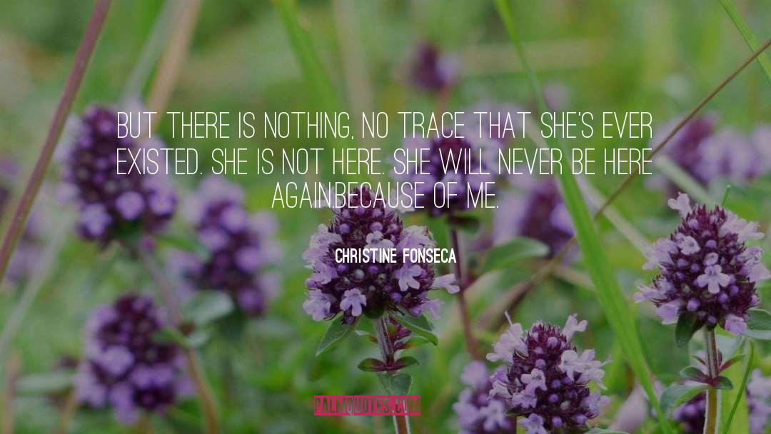 Trace quotes by Christine Fonseca