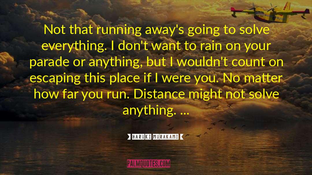 Track Distance Running quotes by Haruki Murakami