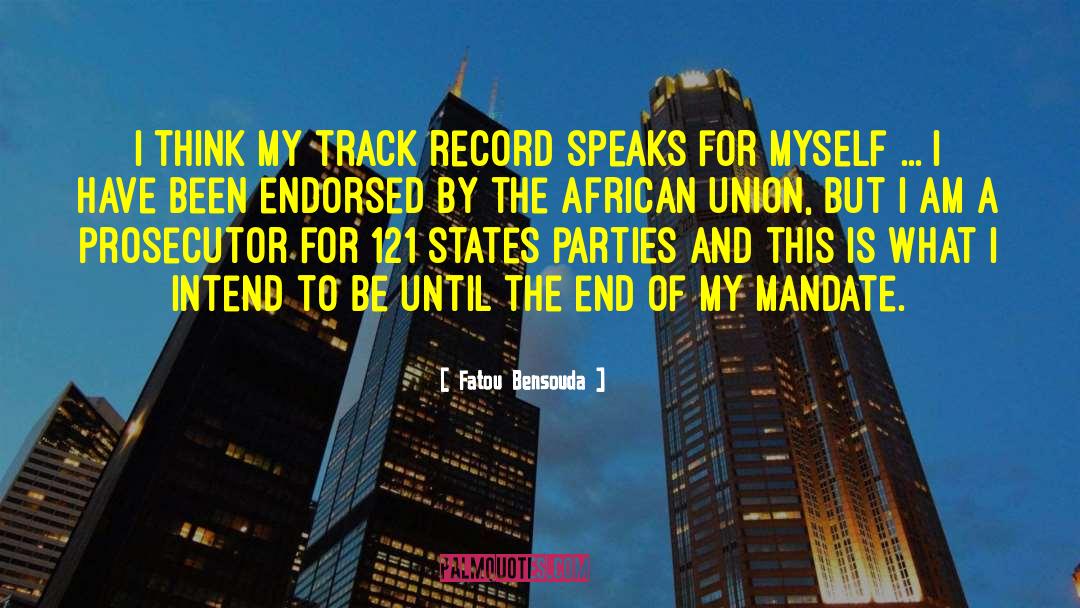 Track Record quotes by Fatou Bensouda