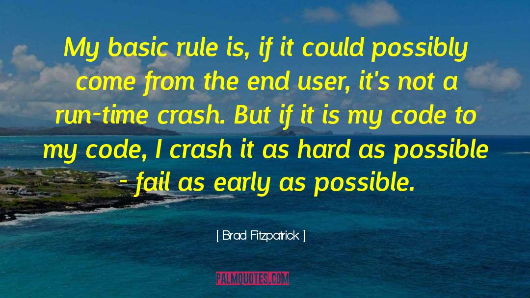 Track Running quotes by Brad Fitzpatrick