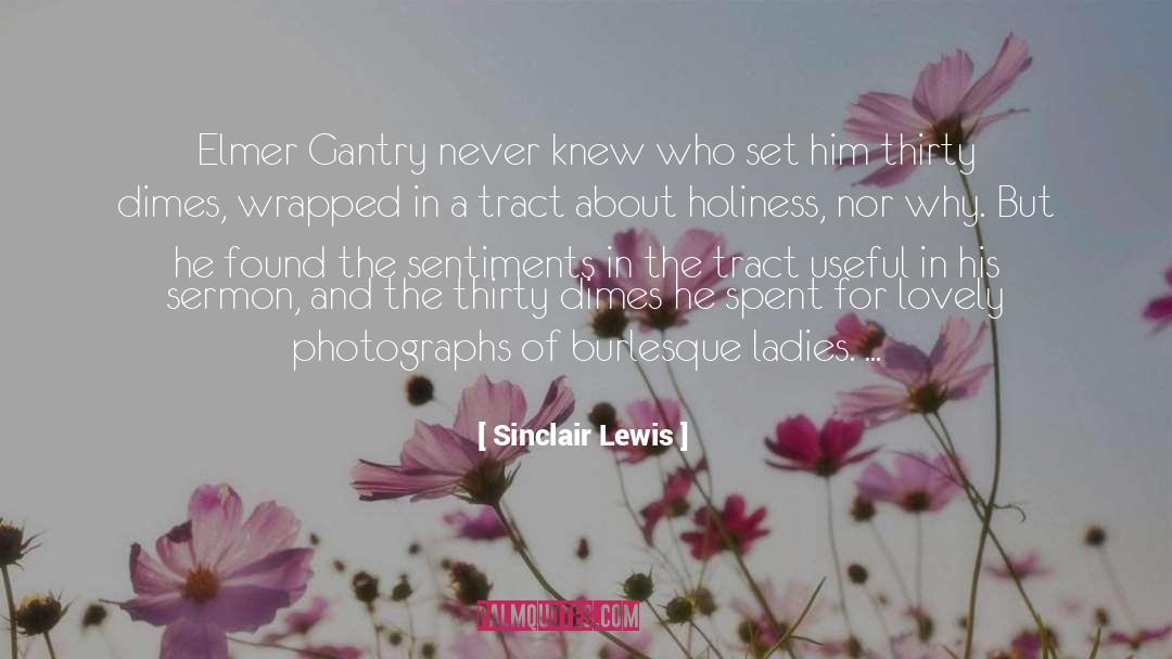 Tract quotes by Sinclair Lewis