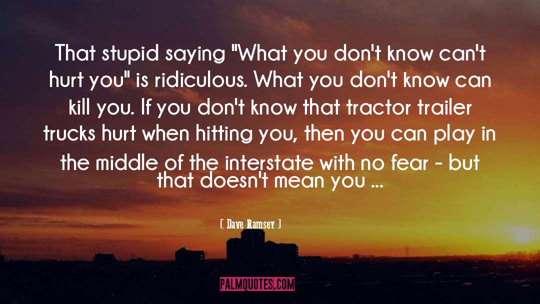 Tractor quotes by Dave Ramsey